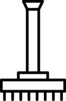 conception d'icône de vecteur de râteau