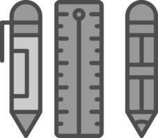 conception d'icône de vecteur de papeterie