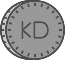 koweïtien dinar vecteur icône conception