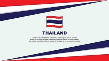Thaïlande drapeau abstrait Contexte conception modèle. Thaïlande indépendance journée bannière dessin animé vecteur illustration. Thaïlande conception