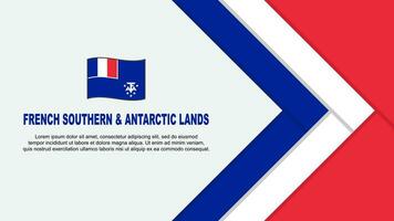 français du sud et antarctique terres drapeau abstrait Contexte conception modèle. français du sud et antarctique terres indépendance journée bannière dessin animé vecteur illustration. dessin animé