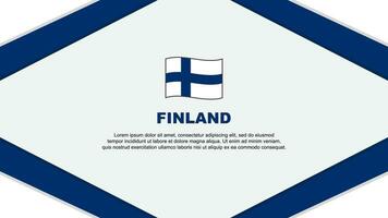 Finlande drapeau abstrait Contexte conception modèle. Finlande indépendance journée bannière dessin animé vecteur illustration. Finlande modèle
