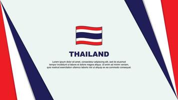 Thaïlande drapeau abstrait Contexte conception modèle. Thaïlande indépendance journée bannière dessin animé vecteur illustration. Thaïlande drapeau