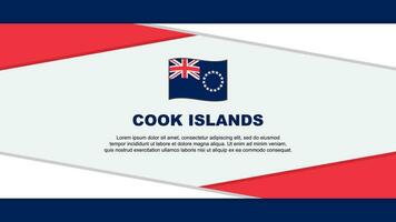 cuisinier îles drapeau abstrait Contexte conception modèle. cuisinier îles indépendance journée bannière dessin animé vecteur illustration. cuisinier îles vecteur