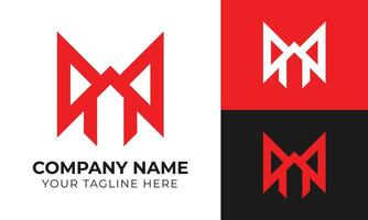 Créatif moderne minimal monogramme affaires logo conception modèle gratuit vecteur