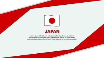 Japon drapeau abstrait Contexte conception modèle. Japon indépendance journée bannière dessin animé vecteur illustration. Japon