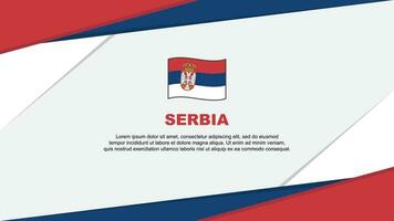 Serbie drapeau abstrait Contexte conception modèle. Serbie indépendance journée bannière dessin animé vecteur illustration. Serbie Contexte
