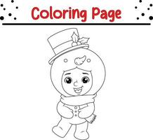 content Noël coloration page pour les enfants. .doubler art conception pour des gamins coloration page. vecteur illustration. isolé sur blanc Contexte.