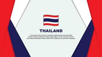 Thaïlande drapeau abstrait Contexte conception modèle. Thaïlande indépendance journée bannière dessin animé vecteur illustration. Thaïlande Contexte