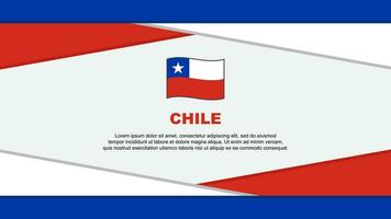 Chili drapeau abstrait Contexte conception modèle. Chili indépendance journée bannière dessin animé vecteur illustration. Chili vecteur