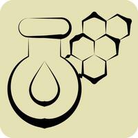 icône chlorophylle. en relation à biochimie symbole. main tiré style. Facile conception modifiable. Facile illustration vecteur