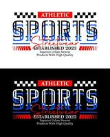 des sports typographie slogan Urbain style t chemise conception vecteur, pour T-shirt, affiches, Étiquettes, etc. vecteur