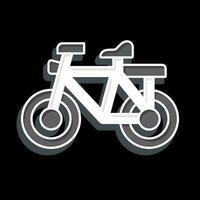 icône vélo en relation à vélo symbole. brillant style. Facile conception modifiable. Facile illustration vecteur