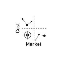 quadrant concept diagramme logo illustration vecteur