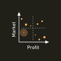 quadrant concept diagramme logo illustration vecteur