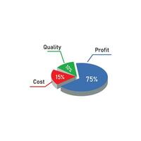 quadrant concept diagramme logo illustration vecteur