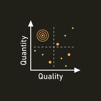 quadrant concept diagramme logo illustration vecteur