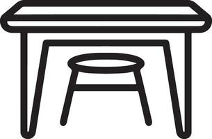 en bois meubles - élégant chaises et les tables pour moderne maisons vecteur