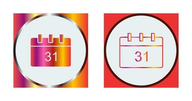 icône de vecteur de calendrier unique