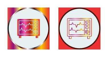 icône de vecteur de moniteur de fréquence cardiaque