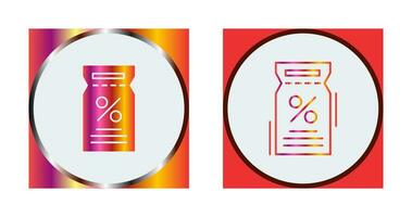 icône de vecteur de bon de réduction