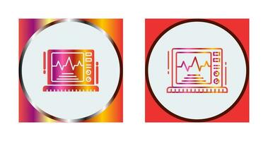 icône de vecteur de moniteur ekg