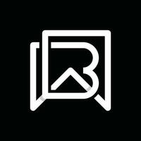 lettre un B logo logotype icône concept, un B lettre logo conception modèle vecteur illustration.