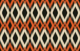 ethnique abstrait ikat art. aztèque ornement imprimer. géométrique ethnique modèle sans couture Couleur Oriental. conception pour Contexte ,rideau, tapis, fond d'écran, vêtements, emballage, batique, vecteur illustration.