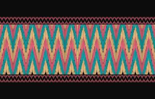 ethnique abstrait ikat art. aztèque ornement imprimer. géométrique ethnique modèle sans couture Couleur Oriental. conception pour Contexte ,rideau, tapis, fond d'écran, vêtements, emballage, batique, vecteur illustration.