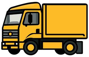 ensemble ligne Icônes de camions, vecteur lourd un camion ,vecteur un camion bande annonce illustrateur