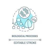 processus biologiques pour l'icône de concept d'hydrogène vecteur