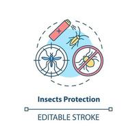 icône de concept de protection contre les insectes vecteur