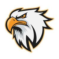 Aigle tête mascotte esport vecteur logo