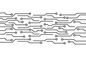 abstrait futuriste circuit planche La technologie Contexte. circuit planche avec divers La technologie éléments vecteur