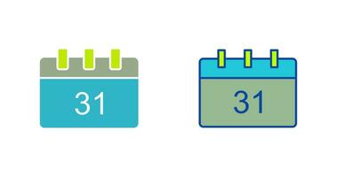 icône de vecteur de calendrier unique