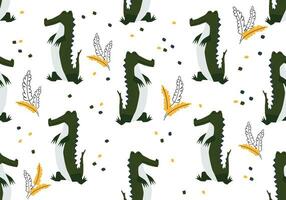 sans couture modèle avec crocodiles.répétable conception crocodile pour impression vecteur