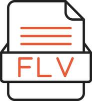 flv fichier format vecteur icône