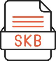skb fichier format vecteur icône