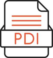 pdi fichier format vecteur icône