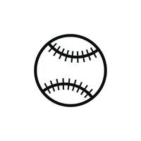 base-ball icône ligne vecteur conception modèle