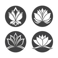 images de logo de lotus de beauté vecteur