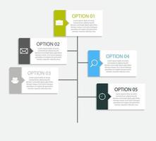 modèles d'infographie pour l'illustration vectorielle d'affaires vecteur
