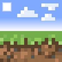 fond de terre de style minecraft pixel. vecteur