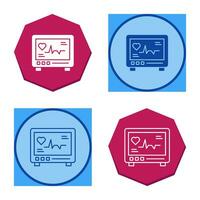 icône de vecteur de cardiogramme