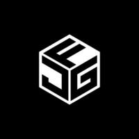 jgf lettre logo conception, inspiration pour une unique identité. moderne élégance et Créatif conception. filigrane votre Succès avec le frappant cette logo. vecteur