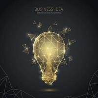 lampe d'affaires idée composition vector illustration