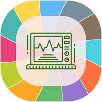 icône de vecteur de moniteur ekg