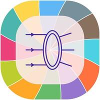 icône de vecteur de réfraction