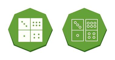 icône de vecteur de jeu de domino