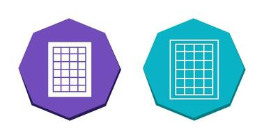 table des taux vecteur icône